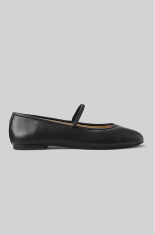 Jayna Nappa Leather Mary Jane Flat