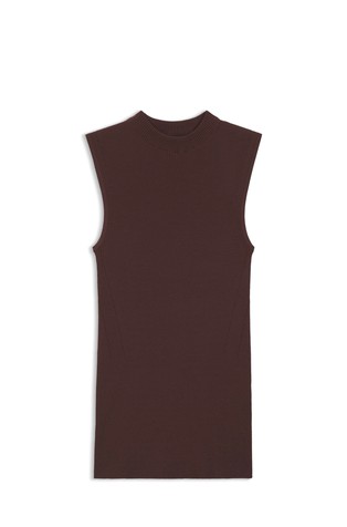 Rebrasto pleten top s povišanim ovratnikom