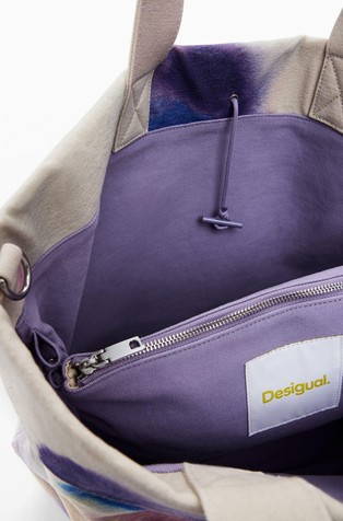 DESIGUAL Large reversible canvas bag Multi 5