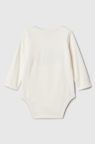 GAP Baby First Favorites Organic Cotton Bodysuit Ivory Frost Pumpkin 2