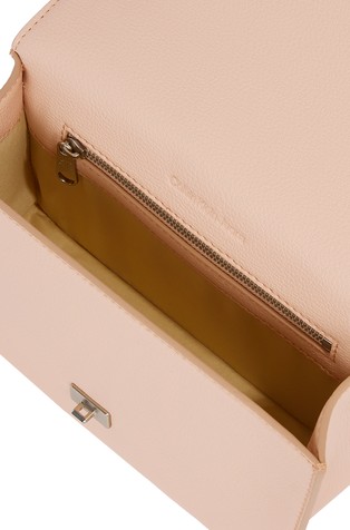 CALVIN KLEIN Forged Chain Shoulder Bag Pink 4