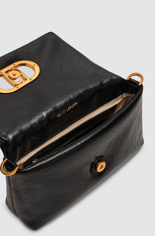 LIU JO LaPuffy shoulder bag in faux-leather Black 5