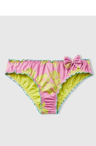 Swim bottoms with floral print