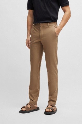 Slim fit hlače iz raztegljive bombažne mešanice