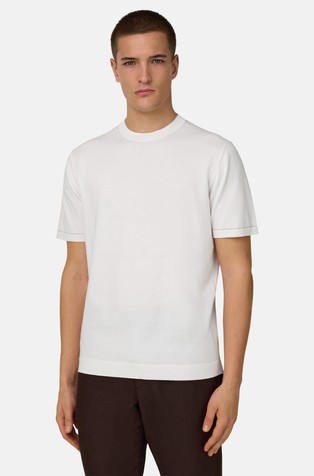 Cotton Crêpe Knit T-Shirt