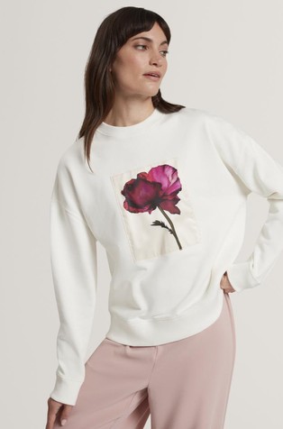Floral Patch Detail Sweatshirt