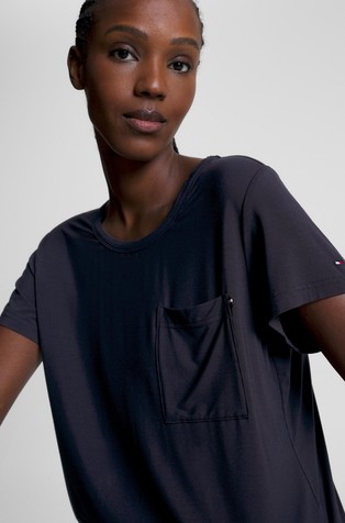 TOMMY HILFIGER Lounge T-Shirt with Chest Pocket Blue 3