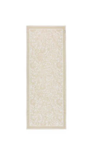 Linen scarf with floral print