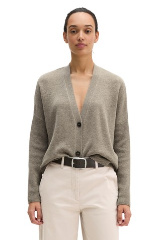 Cardigan oversize made from fluffy lambswool