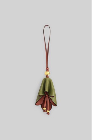 Leather Flower Charm