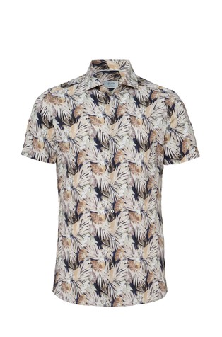 Functional fit vzorčasta srajca s kratkimi rokavi