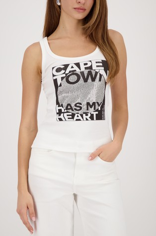 Majica brez rokavov z okrasnimi kamenčki