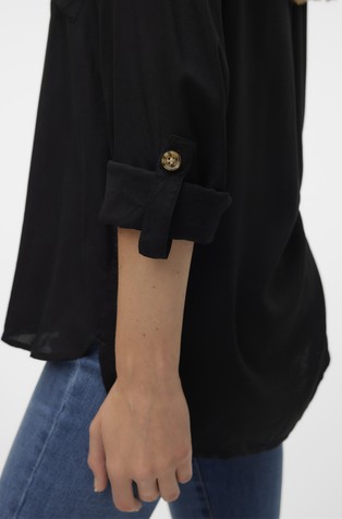 VERO MODA VMBUMPY viskozna srajca Črna - Black 3