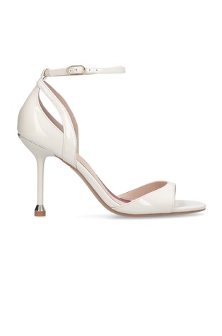 Patent faux-leather sandals