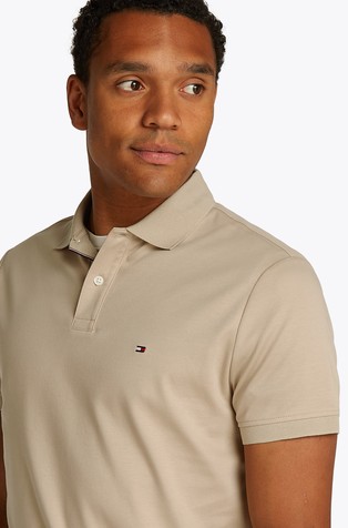 TOMMY HILFIGER Regular fit polo majica iz interlock tkanine Bež - Beige 4