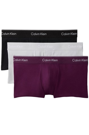 3 Pack Low Rise Trunks - Icon Cotton Stretch