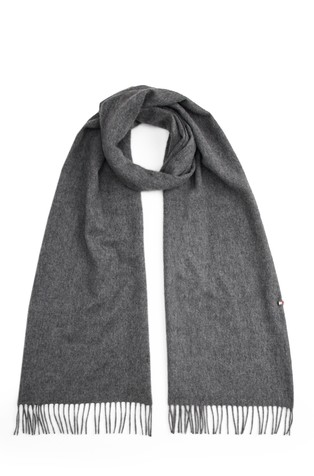 Pure Cashmere Fringed Scarf