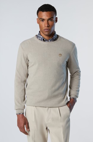 Pleten pulover iz mešanice s kašmirjem