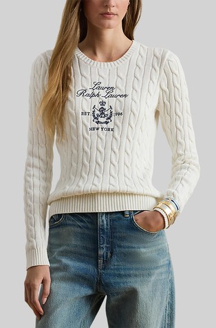 Pleten pulover z vezenino