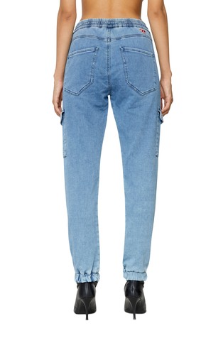 DIESEL Slim D-Ursy Track denim hlače - 069ZR Modra - Light Blue 2