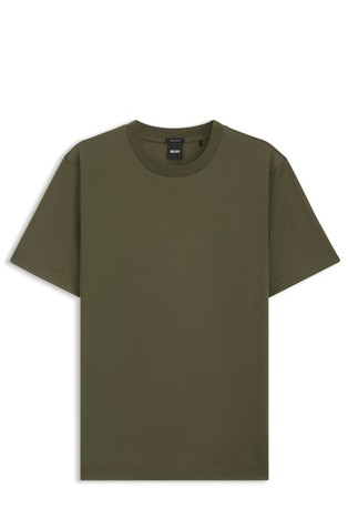 Cotton-jersey T-shirt with logo detail