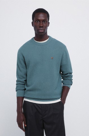 Pleten pulover iz bombažne mešanice