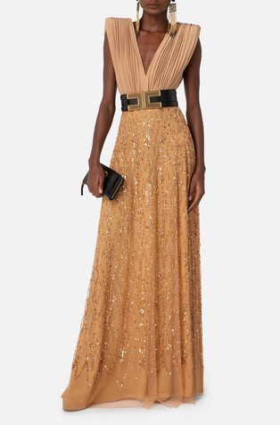Red Carpet dress with sequins
