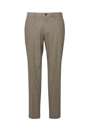 S.o pure suit trousers in stretchy cotton and linen blend