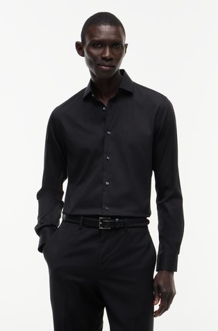 New York Label TH Flex Slim Twill Shirt