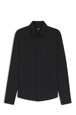 Slim fit srajca iz strukturirane jersey tkanine