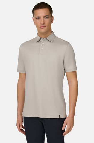 Cotton and Silk Blend Polo Shirt