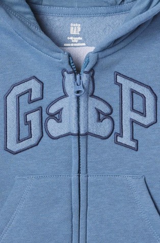GAP Gap logo jopa za novorojenčke Modra - Frch Flc Logo:Bainblue 3