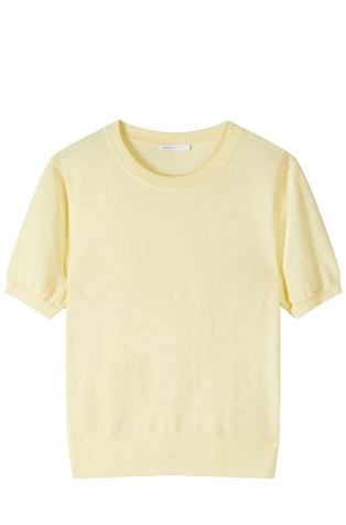 Short-sleeve knit T-shirt with Fly detail on the back