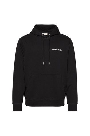 CALVIN KLEIN Pulover s kapuco iz bombažne mešanice Črna - Black 6