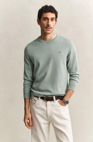 Pleten bombažen pulover