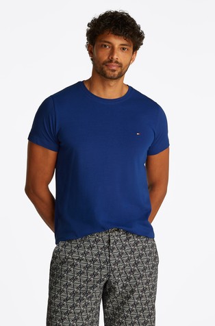 Slim fit majica s kratkimi rokavi iz organskega bombaža