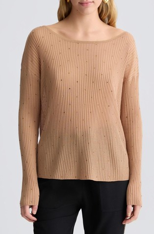 Jumper with rhinestones