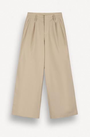 Palazzo pants in technical fabric