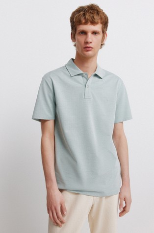 Plain slim fit polo shirt