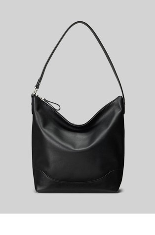 Tasha večja usnjena hobo torbica