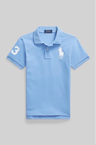 Slim fit bombažna polo majica s kratkimi rokavi