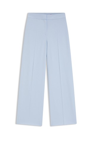 Wide-leg trousers in stretch fabric