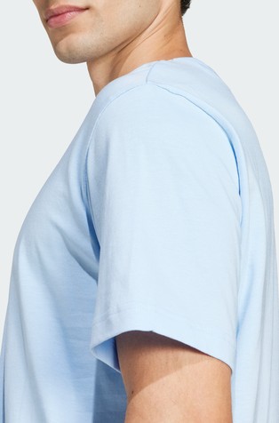 ADIDAS Essentials Small Logo Single Jersey T-Shirt Blue 5