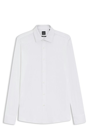 Slim fit srajca iz piké jerseya