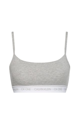 CALVIN KLEIN String Bralette - Ck One Grey 5