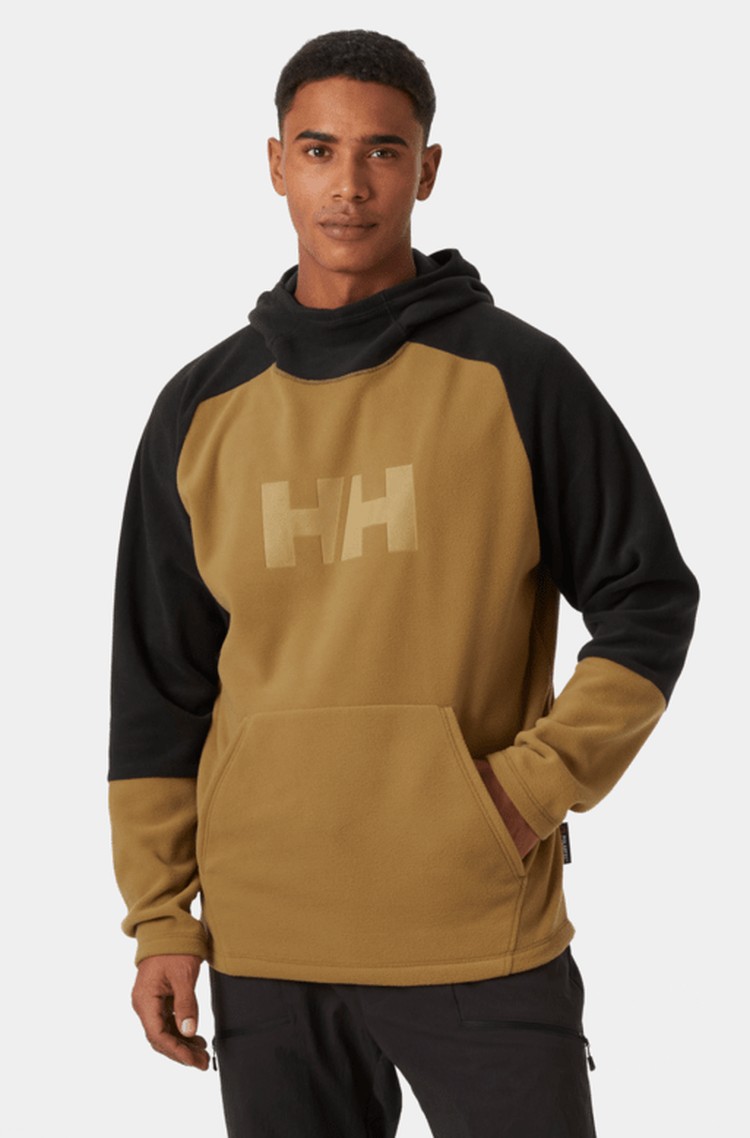 HELLY HANSEN Daybreaker logo pulover iz flisa Večbarvna - Brown / Black 