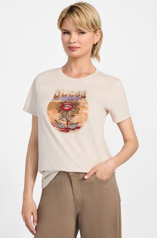 Majica s potiskom cvetlice