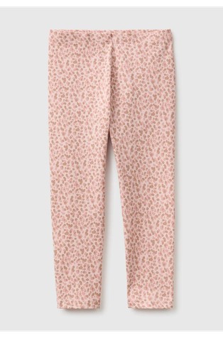 Patterned leggings in stretch cotton
