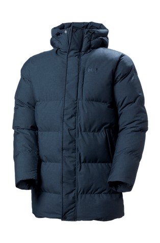 HELLY HANSEN Alby daljša prešita bunda s kapuco Modra - Blue 5