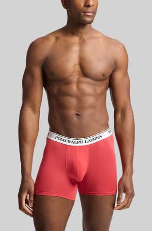 RALPH LAUREN Paket 3 boksaric iz raztegljivega bombaža Večbarvna - Black / Blue / Red 6